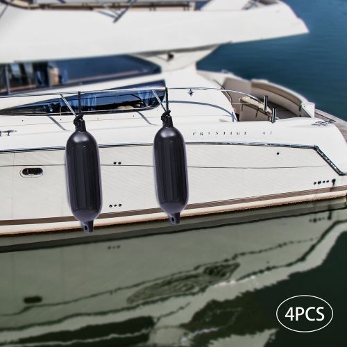 4pcs Ribbed Marine Boat Fender Bumper Dock Shield Protection + Pump 5.5" X 20", US $42.91, image 7
