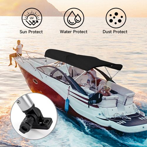 NEW 3 Bow Bimini Top Premium Range Boat Cover 6ft Long with Rear Poles 3 Colors, US $118.99, image 12