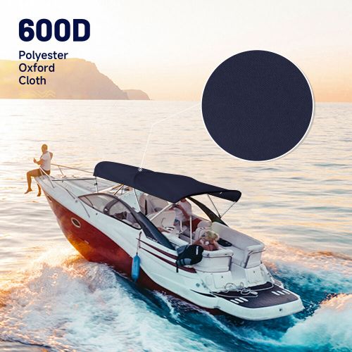 NEW 3 Bow Bimini Top Premium Range Boat Cover 6ft Long with Rear Poles 3 Colors, US $118.99, image 23