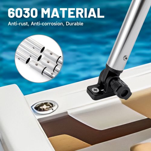 NEW 3 Bow Bimini Top Premium Range Boat Cover 6ft Long with Rear Poles 3 Colors, US $118.99, image 25