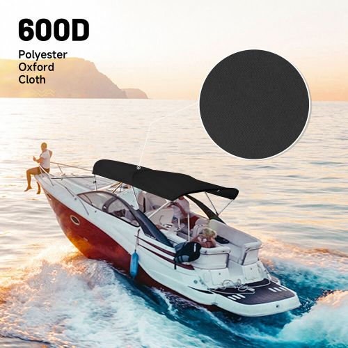 NEW 3 Bow Bimini Top Premium Range Boat Cover 6ft Long with Rear Poles 3 Colors, US $118.99, image 40