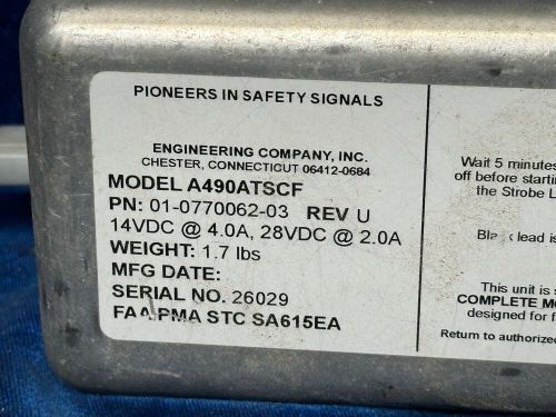 Whelen strobe power supply  14-28volt tested functional p/n: 01-0770062sn- 260