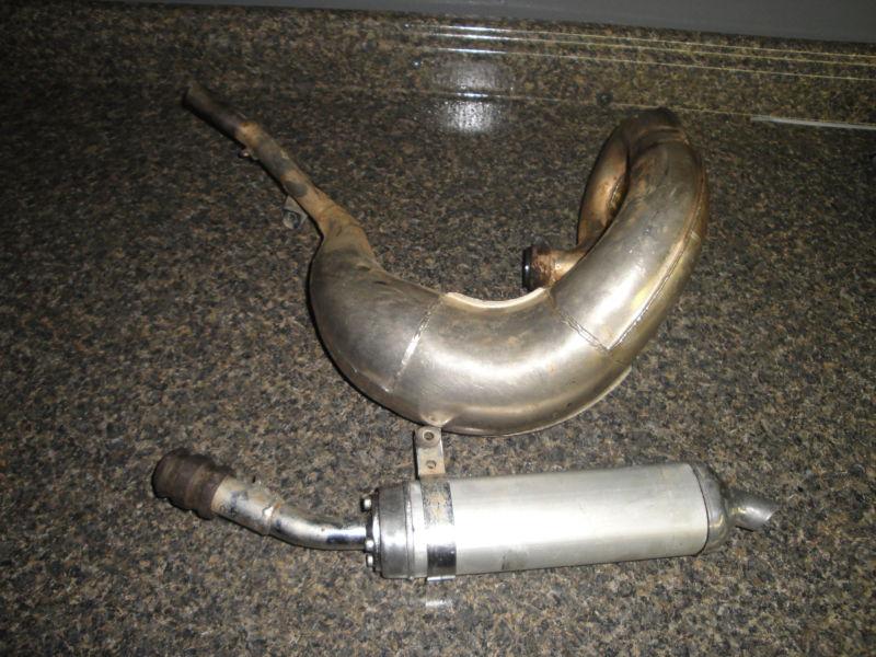 99 00 01 ktm 65 ktm 65 exhaust engine motor oem exhaust pipe and silencer