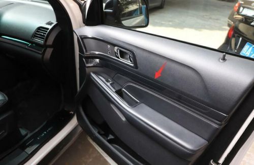 Inner Door Panel Fit For Ford Explorer 2011-2019 4PCS Cover Trim Carbon Fiber, US $135.04, image 2