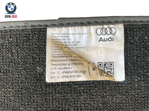 GENUINE AUDI Q5 SQ5 2017-2024 VELOUR FLOOR SET OF 4 CARPET MATS MAT CHARCOAL, US $, image 4