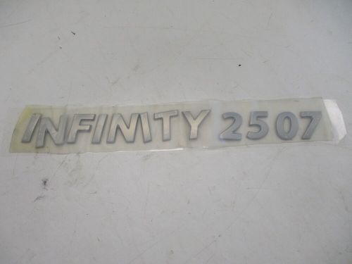 SHARPLINE LOWE INFINITY 2507 RAISED EMBLEM DECAL SILVER 2129974 MARINE BOAT, US $229.95, image 2
