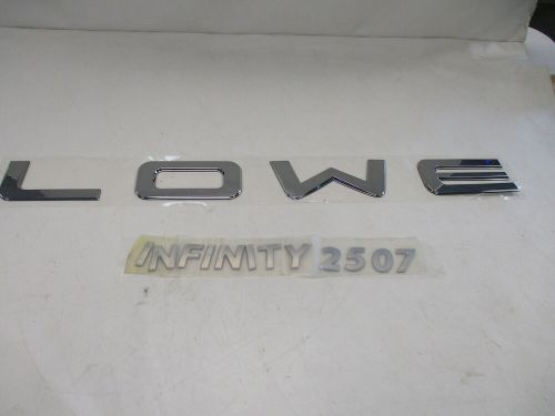 SHARPLINE LOWE INFINITY 2507 RAISED EMBLEM DECAL SILVER 2129974 MARINE BOAT, US $229.95, image 6