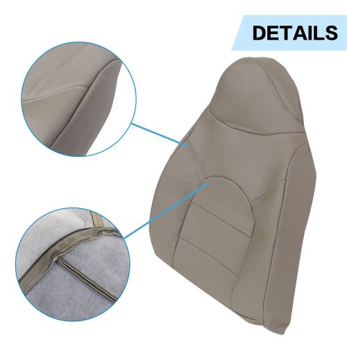 For 1999 2000 Ford F250 350 Lariat Driver & Passenger Leather Seat Cover Tan, US $105.30, image 2