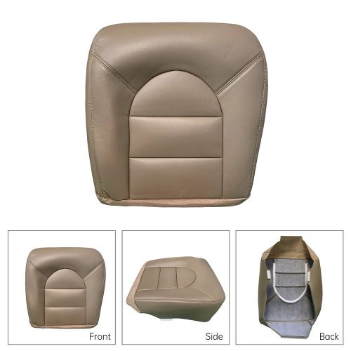 For 1999 2000 Ford F250 350 Lariat Driver & Passenger Leather Seat Cover Tan, US $105.30, image 18