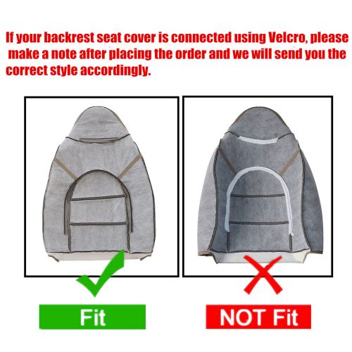 For 1999 2000 Ford F250 350 Lariat Driver & Passenger Leather Seat Cover Tan, US $105.30, image 20