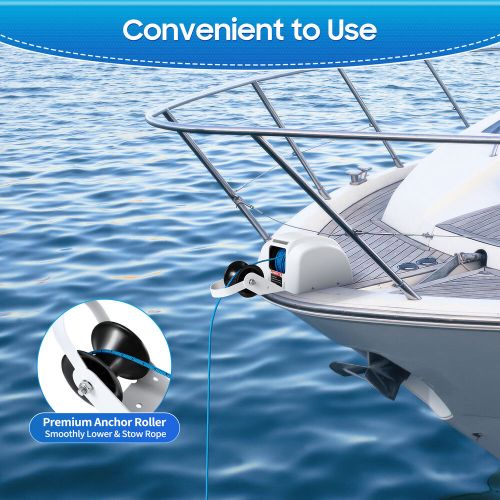 45 LBS Saltwater Boat Electric Windlass Anchor Winch Marine with Wireless Remote, US $194.17, image 2