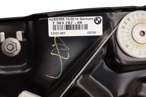 2012-2018 BMW 640I 650I F12 REAR LEFT WINDOW REGULATOR MOTOR CONVERTIBLE OEM #E, US $194.99, image 6