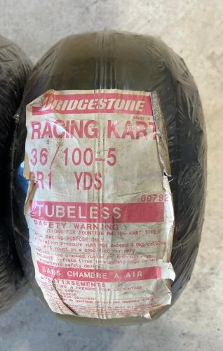 2 NEW OLD STOCK BRIDGESTONE 3.60/ 10.0-5 Tires Wheel Go Kart racing Cart Drift, US $74.99, image 6