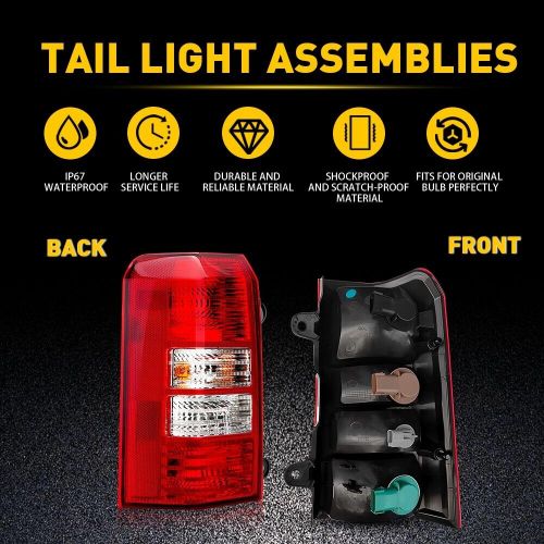 For Jeep Patriot 2008 - 2017 Driver Side Tail Light Assembly With Red 4 Bulbs, US $49.99, image 8