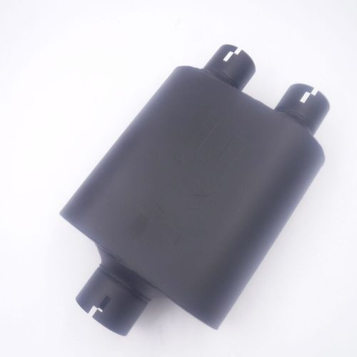 Rough Country Black Stainless Steel Dual Muffler 16.5" OAL 3" Inlet, 2.5" Outlet, US $149.99, image 2