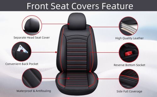 For Lexus Leather Car Seat Covers 2/5-Seats Front Rear Full Set Protectors Pad, US $79.99, image 9