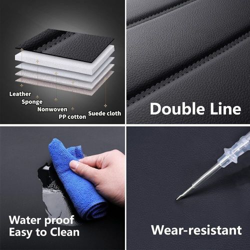 For Lexus Leather Car Seat Covers 2/5-Seats Front Rear Full Set Protectors Pad, US $79.99, image 29