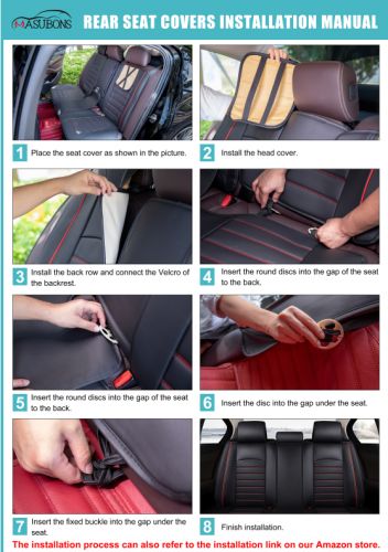 For Lexus Leather Car Seat Covers 2/5-Seats Front Rear Full Set Protectors Pad, US $79.99, image 31