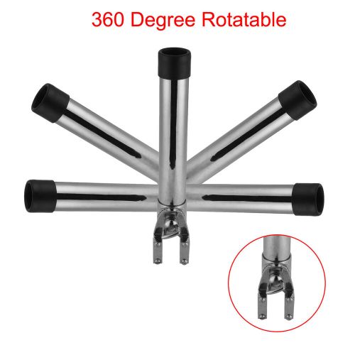 340mm Fishing Rod Holder Pole Support Bracket 360 Degree Adjustable Stainless, US $70.71, image 2
