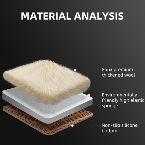 1PCS Car Seat Cover Imitate Wool Seat Cushion Mat Accessories For Cadillac, US $14.99, image 9