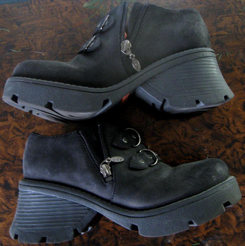 Ladies women's harley davidson black boots size 6.5 worn once #81437