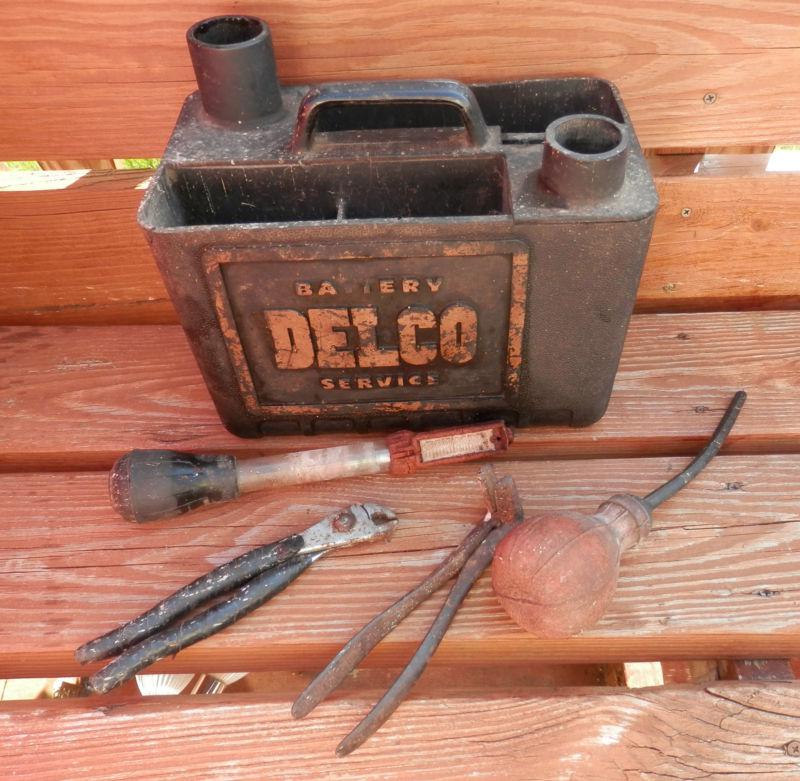 Antique old battery acid tester water filler  delco vintage  1950's?