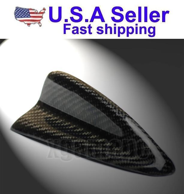 Universal fit light weight 3m decorative real carbon fiber shark fin antenna