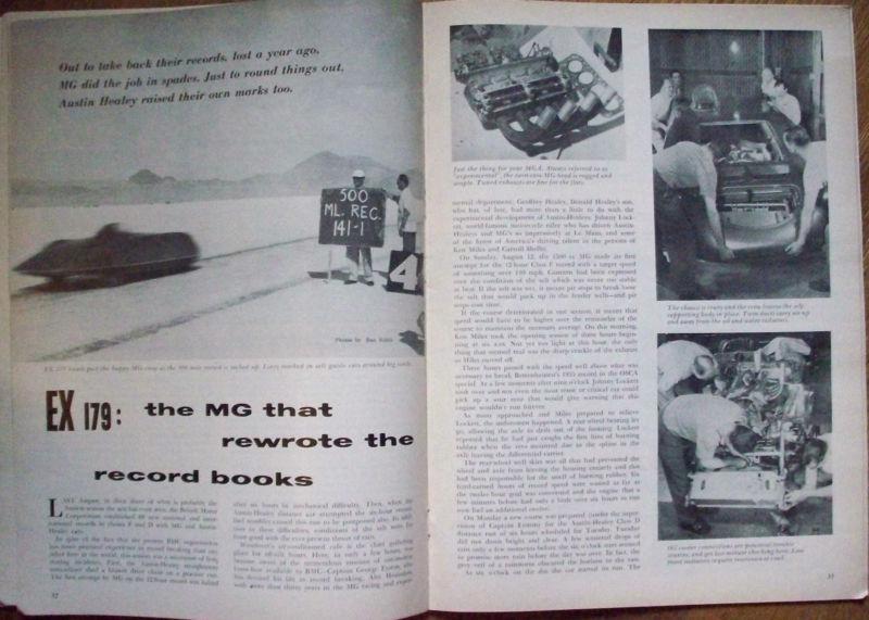1957 sports cars illustrated magazine jan - mga triumph tr3 aston ulster