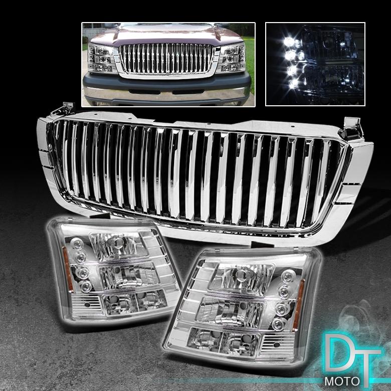 Sell 0306 SILVERADO CHROME SPORT GRILLE+RANGE ROVER STYLE LED