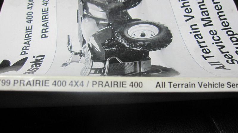 1999 KAWASAKI PRAIRIE 400 4X4 PRAIRIE 400 SERVICE MANUAL SUPPLEMENT, US $9.95, image 4