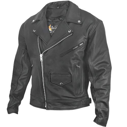 Xelement Mens BXU-10580 Matte Black Leather Motorcycle Jacket, US $149.95, image 2