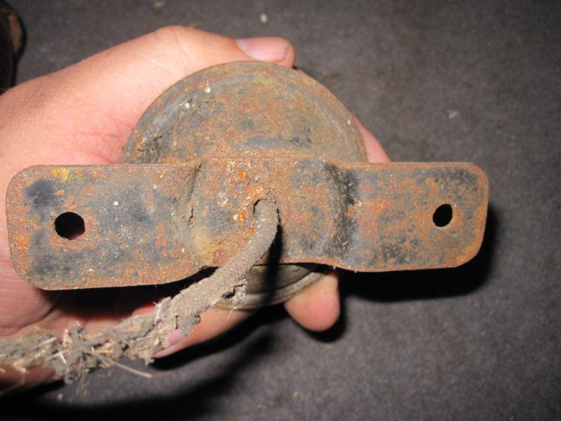 Pair of small glass lights, one red, one amber, SAE-T-RAY on the amber , antique, US $10.00, image 6