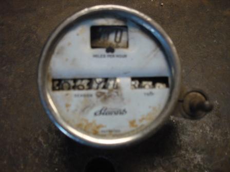 Vintage stewart warner speedometer