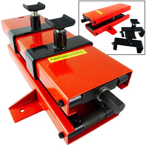 1100lb motorcycle x dirt bike atv scissor jack center lift crank repair stand hd