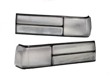 87 88 89 90 91 93 mustang clear lx taillight lens set