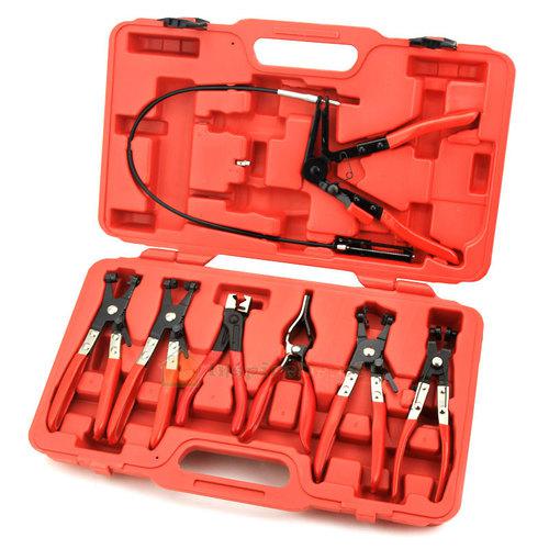 Brand new 7pc deluxe flexible hose clam piler assortment kit flexible tool set