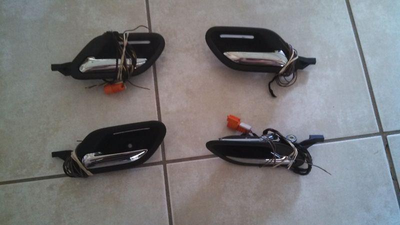 Bmw oem e39 e38 illuminated inner door handle set 525 528 530 540 m5 728 740 750