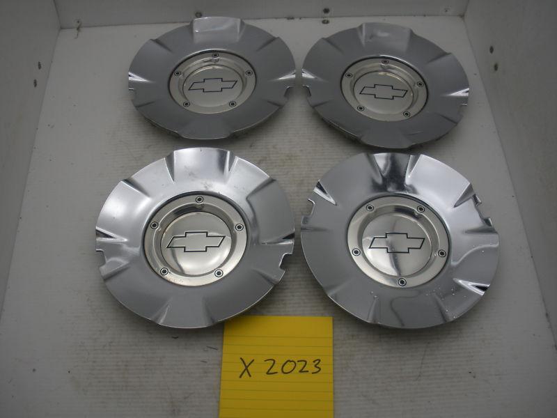 Set of 4 oem 03 04 05 06 07 chevy silverado 15116616 center caps hubcaps