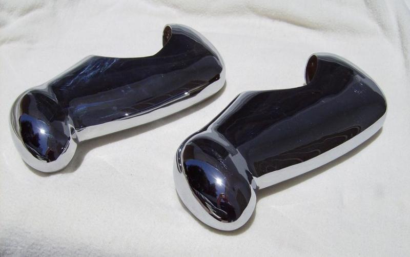 Rolls royce silver cloud i, ii & bentley "s" i, ii rechromed 4pcs bumper guards