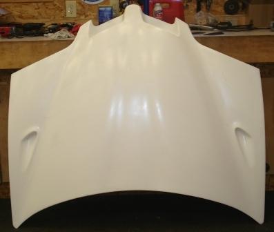 Fiberglass superhawk hood 1998-2002 pontiac firebird, trans am