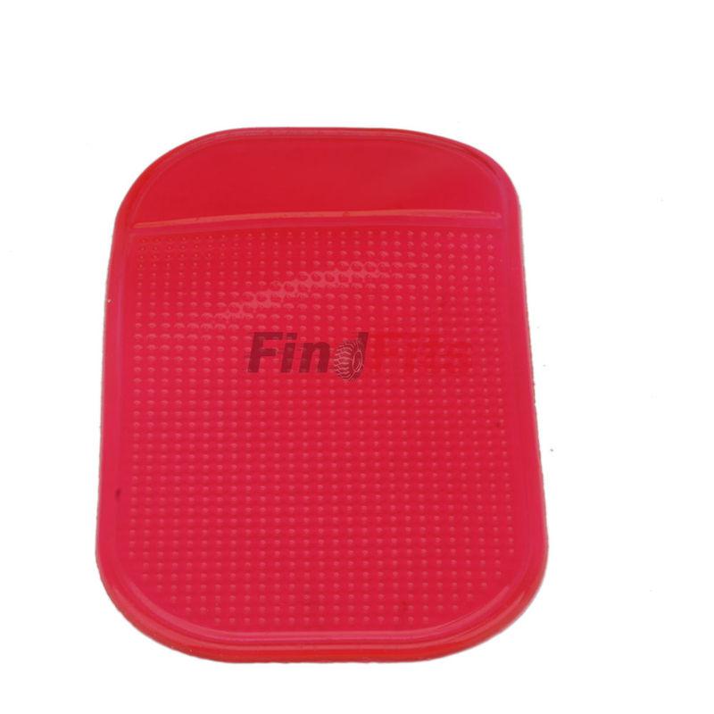 Car gel grip sticky pad anti slide non slip mat dash cell phone holder red