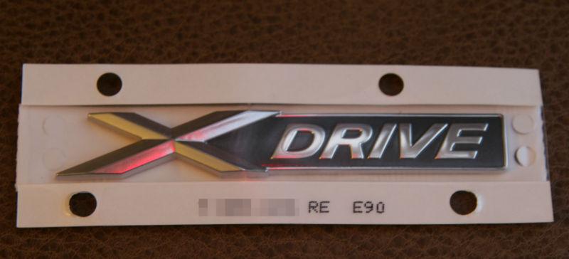 Genuine bmw xdrive emblem "1 emblem" x5, e90, e70 e60, x3, x1, f10, f12, f01