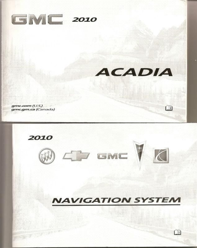 2010 gmc acadia owners manual package *navigation* onstar