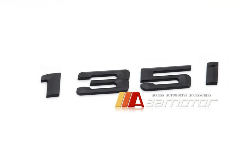 Bmw e81 e82 e87 e88 f20 1-series 135i black trunk lid emblem badge letters 135 i