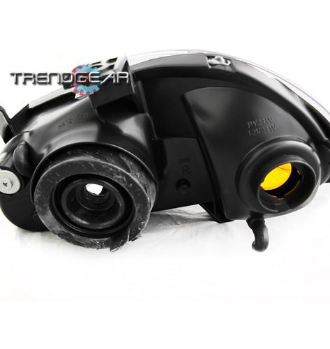 93-97 HONDA DEL SOL JDM BLACK CRYSTAL HEAD LIGHTS+LED DRL LAMP SIGNAL LEFT+RIGHT, US $129.99, image 2