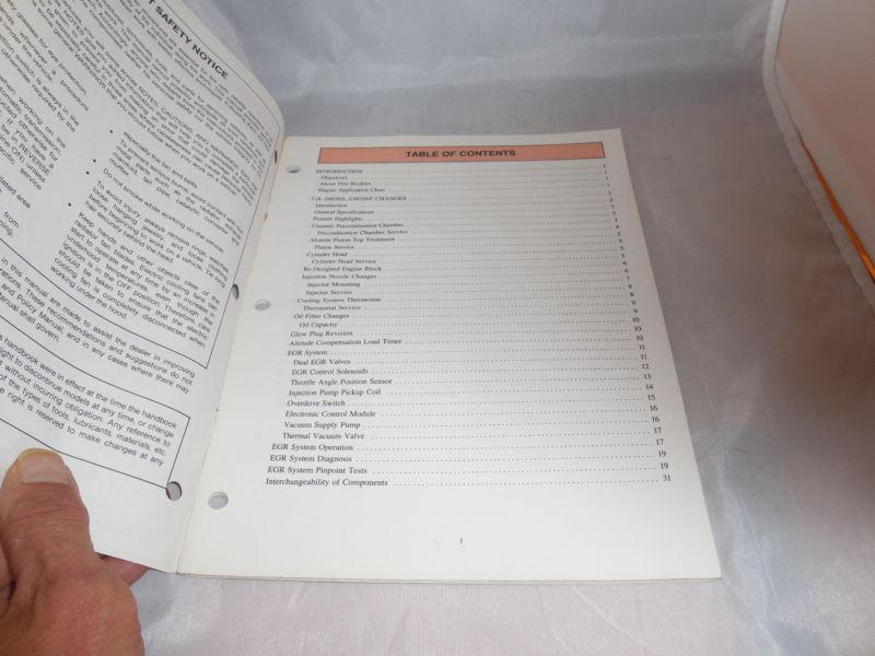 1987 Ford Car & light truck Diesel engine features manual 2.0L 2.3L 6.9L service, US $10.00, image 2