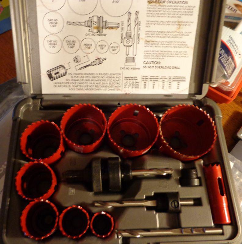 Matco tools hsv13k 13 piece hole saw kit  vgc! no reserve!