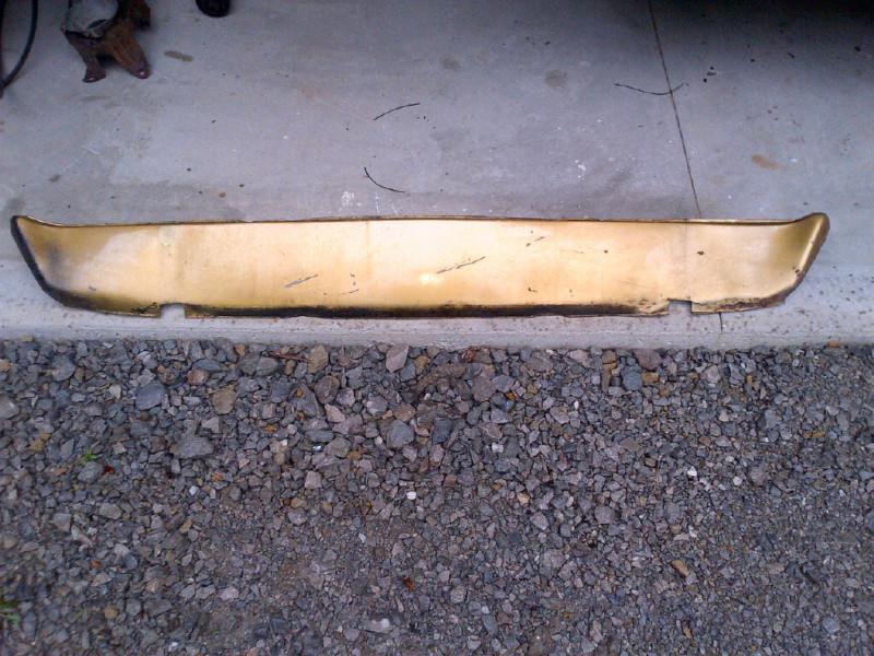 1972 dodge charger rear valance panel without exhaust tips