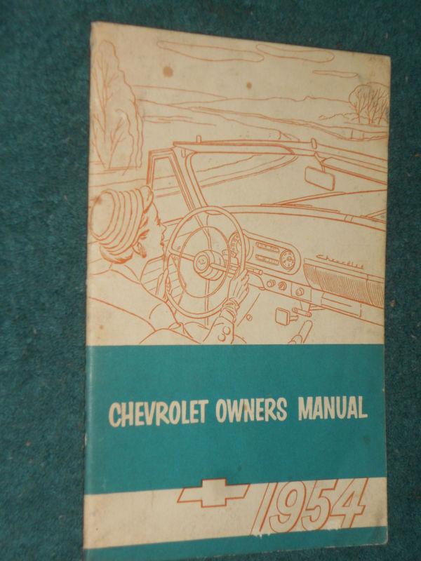 Sell 1954 CHEVROLET / CAR / OWNER'S MANUAL / ORIGINAL GUIDE BOOK in