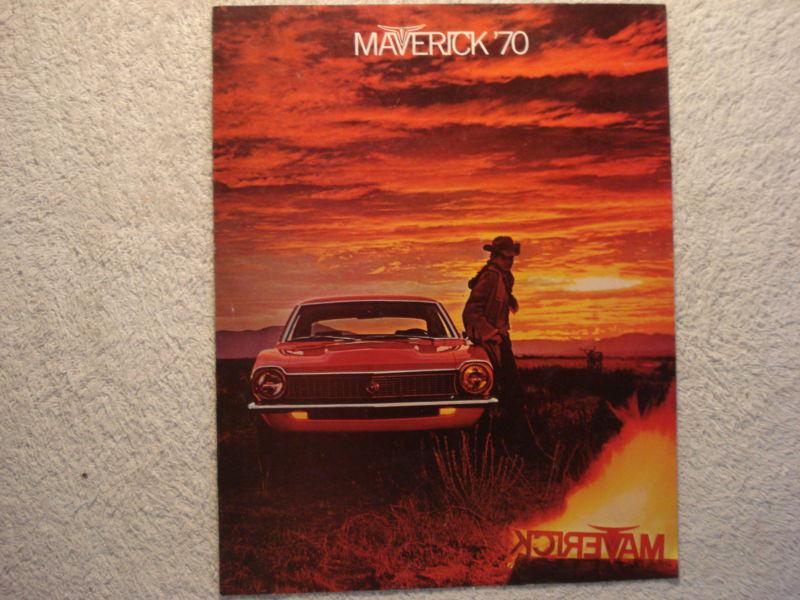  1970 ford maverick full line sales color brochure dated 8/69 early